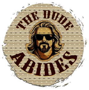 The Dude Abides logo